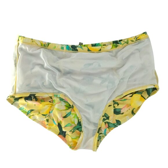 torrid Off Shoulder Ruffle Bikini Set Lemon Swim Suit Modest Plus Yellow UPF 3X - Picture 12 of 16